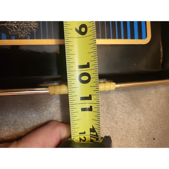 VTG 80s Srednick Serving Trays 2 - Gold Trees Black Blue Sky Japanese Stack - Picture 10 of 13